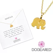 【Dogeared】美國品牌Reminder祈願K金項鍊~好運健康大象16吋