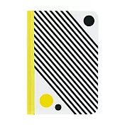 Ozaki O!coat Pattern iPad mini幾何圖形保護套-斜線(黑白黃)
