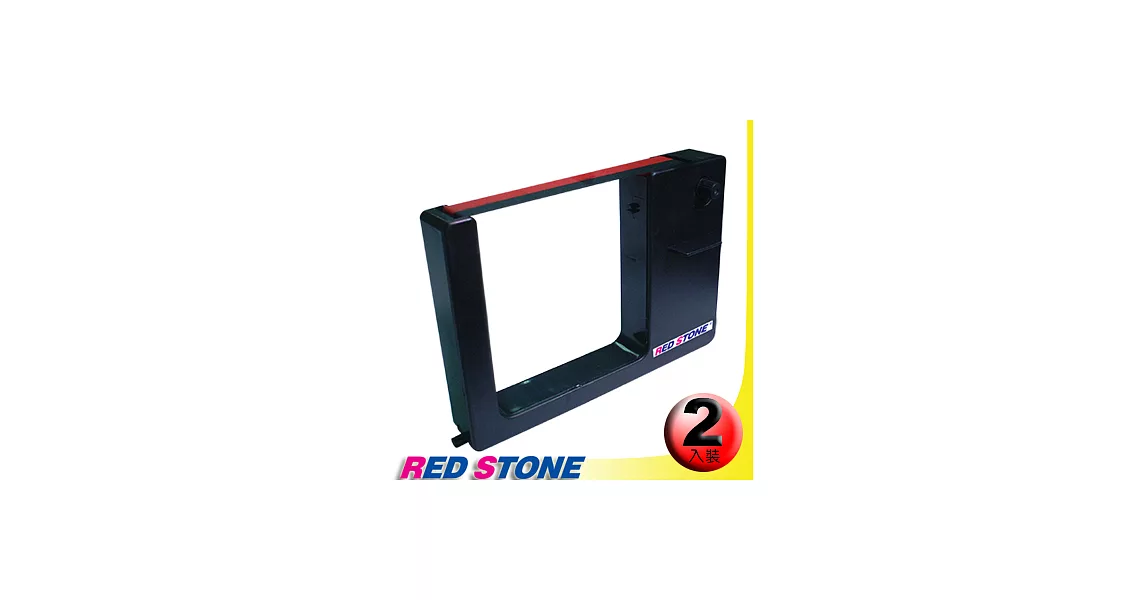 RED STONE for MINDMAN M-500．King power．NIDEKA．堅美JM機械式打卡鐘色帶組(1組2入)藍色＆紅色