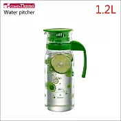 Tiamo 1215玻璃水壺-青綠色-1.2L (HG2108)