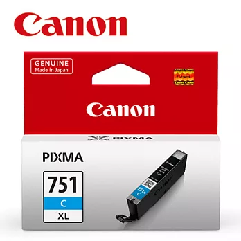 CANON CLI-751XL-C 原廠藍色高容量XL墨水匣