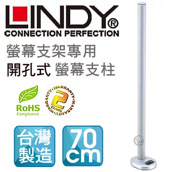 LINDY 林帝 台灣製 中鋼鋼材 螢幕支架專用 開孔式支桿 70cm（40963）40963