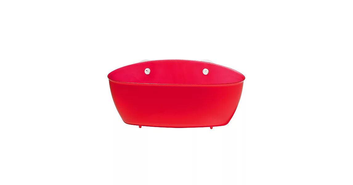 《KOZIOL》Splash漏孔吸盤收納盒(透紅)