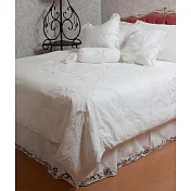 AROMA HOUSE雙人4件式威尼斯蕾絲床單被單枕頭套組
