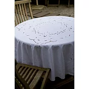 AROMA HOUSE 圓形雕繡蕾絲桌巾