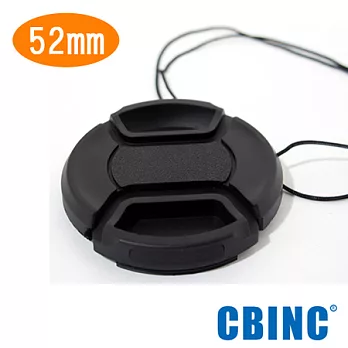 CBINC 52mm 夾扣式鏡頭蓋 ( 附繩 )