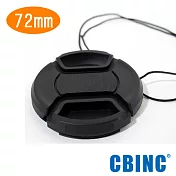 CBINC 72mm 夾扣式鏡頭蓋 ( 附繩 )
