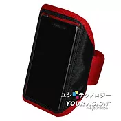 Sony Xperia Z1 C6902 L39H 專用簡約風運動臂套_紅色