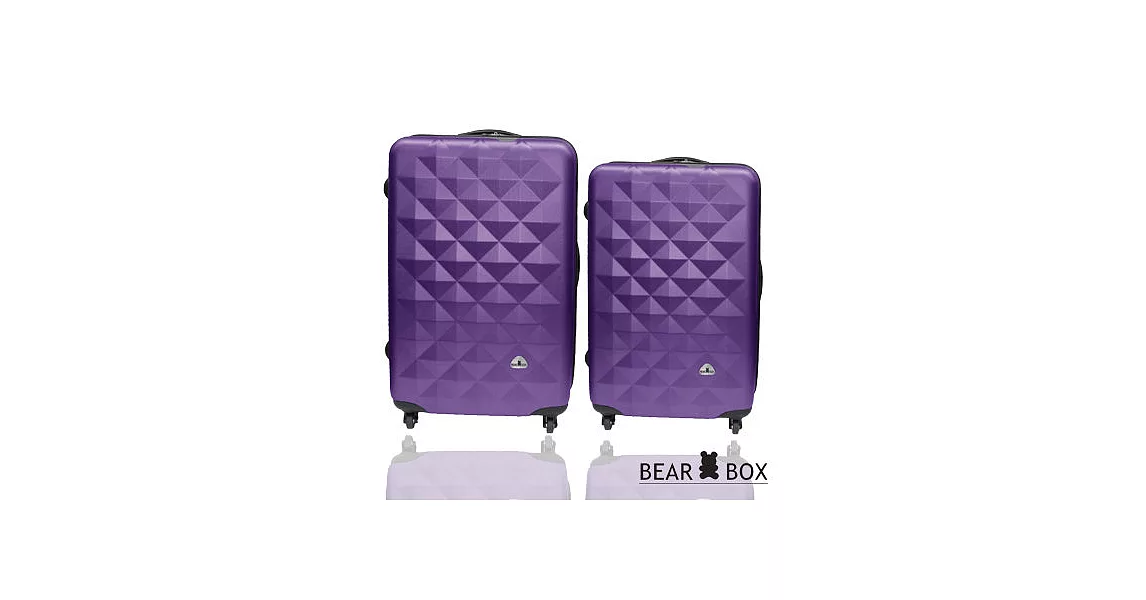 BEAR BOX 晶鑽系列ABS霧面行李箱兩件組28+24吋