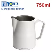 MOTTA 18-10不鏽鋼拉花杯-白色 750ml (HC7079)