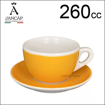 d’ANCAP Verona 大卡布咖啡杯盤組-黃色 260cc (1杯1盤) HG9382