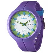 JAGA捷卡-blink系列-AQ1008維他命蔬果冰沙石英運動錶(紫色)