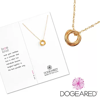 【Dogeared】祈願金項鍊 love knot necklace 永結同心雙環結18吋
