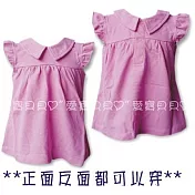 POLO小洋裝 網眼娃娃裝 傘狀 高腰 花邊袖 長版上衣 背心裙(粉紫小洋裝)85粉紫小洋裝