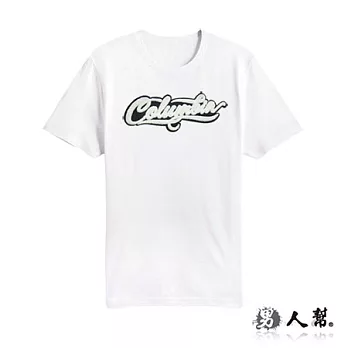 【男人幫】T0978＊MIT 台灣製造【立體貼布Columbia純棉短袖T恤】白色 XS號