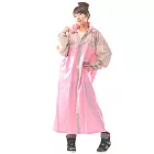 【達新牌】新一代設計家3前開式雨衣3XL粉色