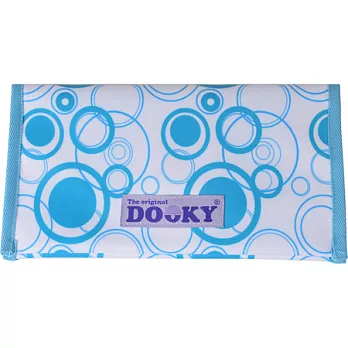 荷蘭dooky尿布紙巾收納包粉藍圈圈