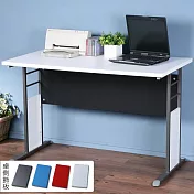 《Homelike》巧思辦公桌 炫灰系列-白色加厚桌面120cm (四色可選)-純白色