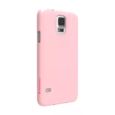 SwitchEasy Nude Samsung Galaxy S5超薄亮面保護殼-粉紅色