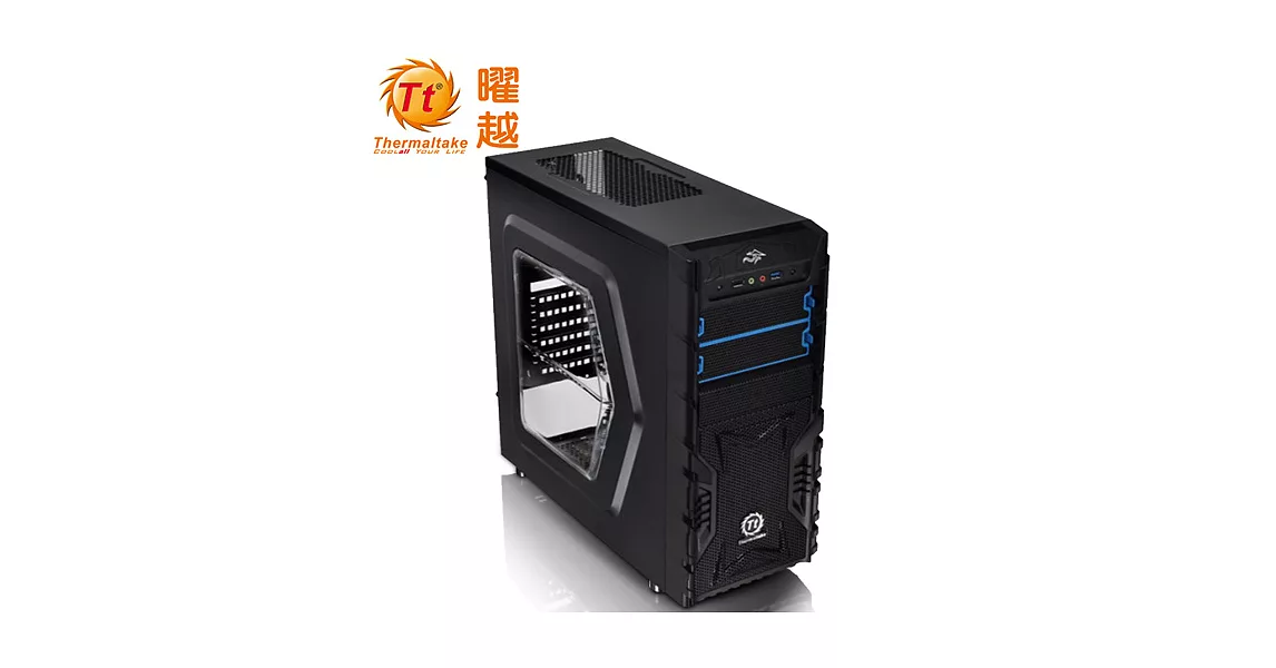 Thermaltake 曜越 Versa H23中直立式開窗遊戲機殼黑色