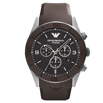 (預購)【EMPORIO ARMANI】義大利精品 -運動鈦金屬三眼男錶(AR9501)