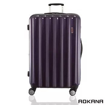 AOKANA奧卡納 20吋 拉鍊硬殼旅行箱 飛機輪 (深紫) 99-036C (深紫) 99-036C