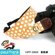 Paul Frank 大嘴猴-時尚相機背帶 DSLR 相機背帶 數位單眼相機背帶-多種造型顏色可選[PF13PF-SN20-OR/點點橘]