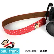 Paul Frank 大嘴猴-時尚相機背帶 DSLR 相機背帶 數位單眼相機背帶-多種造型顏色可選[PF13PF-SN21-R/紅點點]
