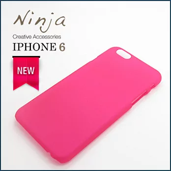 【東京御用Ninja】iPhone 6 (4.7吋) 精緻磨砂保護硬殼（桃紅色）