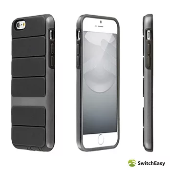 SwitchEasy Odyssey iPhone 6 (4.7吋)雙色保護殼灰/黑
