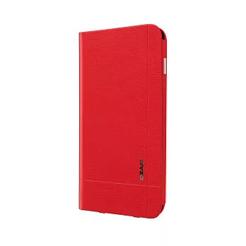 Ozaki O!coat Aim+ iPhone6 4.7吋側翻式附卡槽皮套-紅色