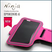 【東京御用Ninja】iPhone 6經典款（4.7吋）運動型手機臂帶保護套（桃紅色）