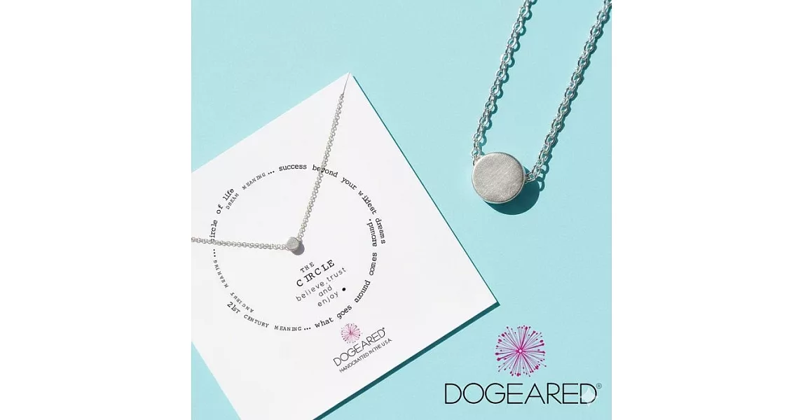 Dogeared 許願項鍊 銀色豆豆 Circle Necklace 附原廠禮盒