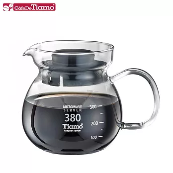 Tiamo 玻璃壺(玻璃把手) 380cc (黑色) HG2201BK