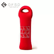 【GFSD】璀璨奧地利水鑽酒袋-幾何格紋經典紅