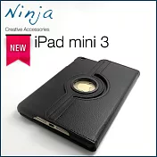 【東京御用Ninja】iPad mini 3專用360度調整型站立式保護皮套(黑色)