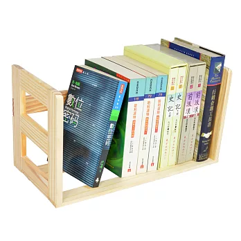 【LIFECODE】極簡風松木桌上型簡易書架