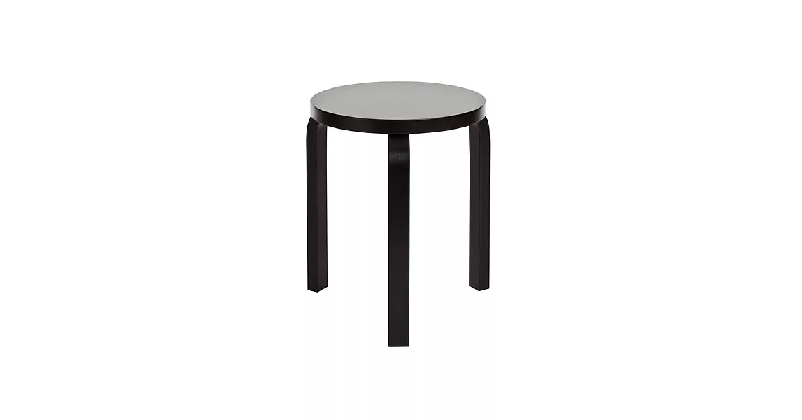 Artek Stool 60 三腳圓凳(全黑)