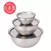 【有元葉子la base】日本製高品質304不鏽鋼調理碗/調理盤/調理盆(超值六件組)