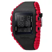 Reebok Z1G系列光速飛躍電子腕錶-紅x黑