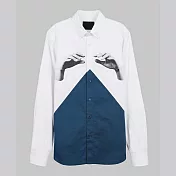 【摩達客】韓國進口EXO合作設計品牌DBSW Color Composer時尚純棉男士修身長袖襯衫S組色者白藍綠