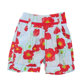 【愛的世界】純棉印花圖案短褲台灣製-115淺藍色