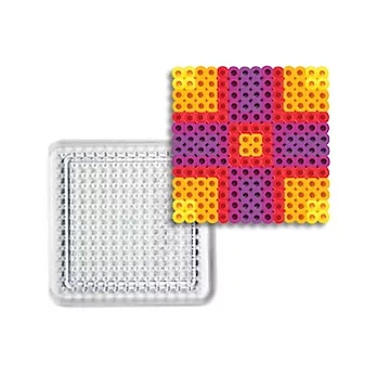 《Perler 拼拼豆豆》模型板-小正方形板(透明)