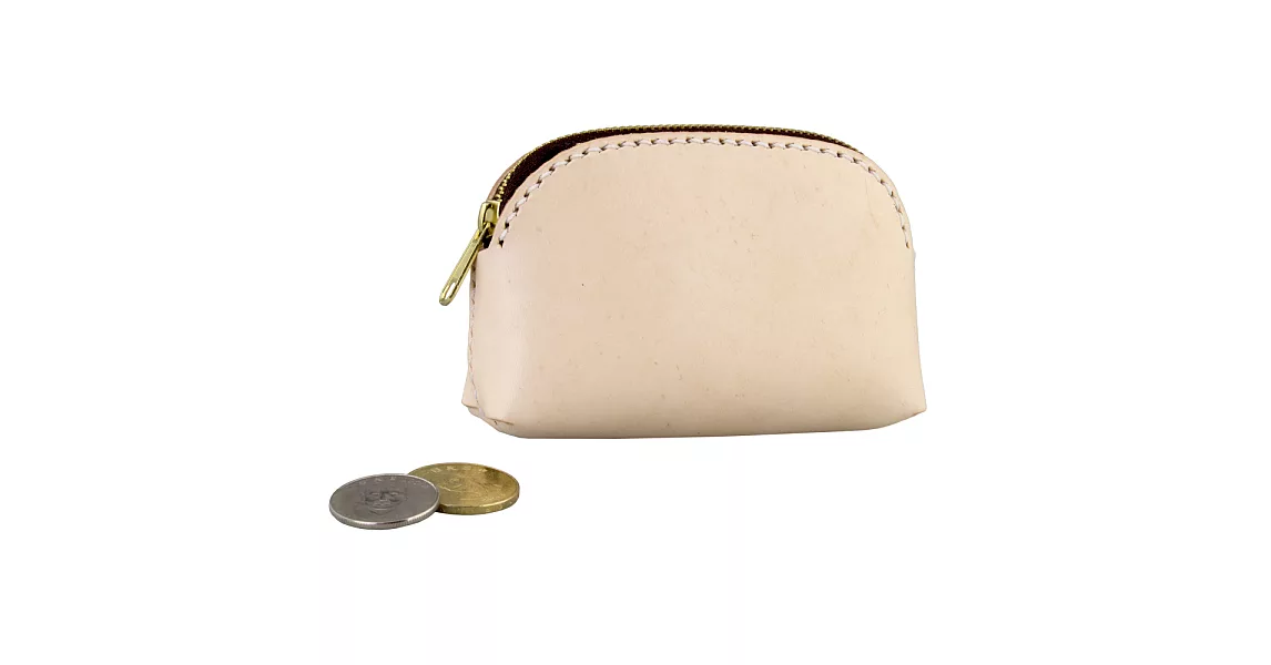 【頤坊皮藝】柏克DIY零錢包 本色