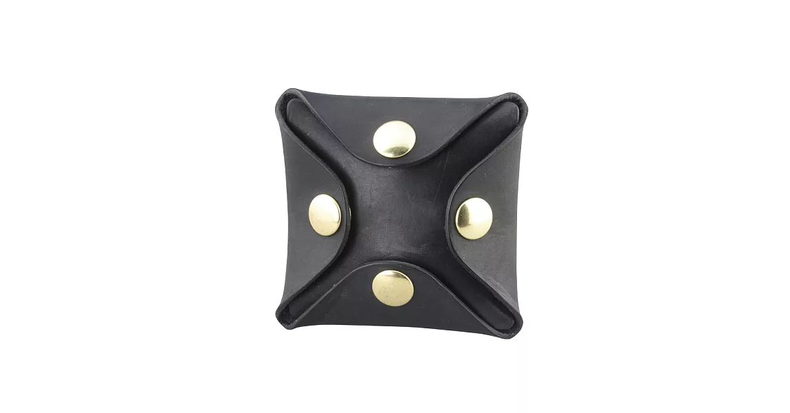 【頤坊皮藝】尼克DIY四方零錢包 黑色