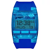 NIXON COMP 浪花海潮休閒運動電子錶-藍x大