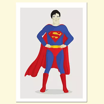 【摩達客】西班牙知名插畫家Judy Kaufmann藝術創作海報掛畫裝飾畫 (附Judy本人簽名)(含木框)超人