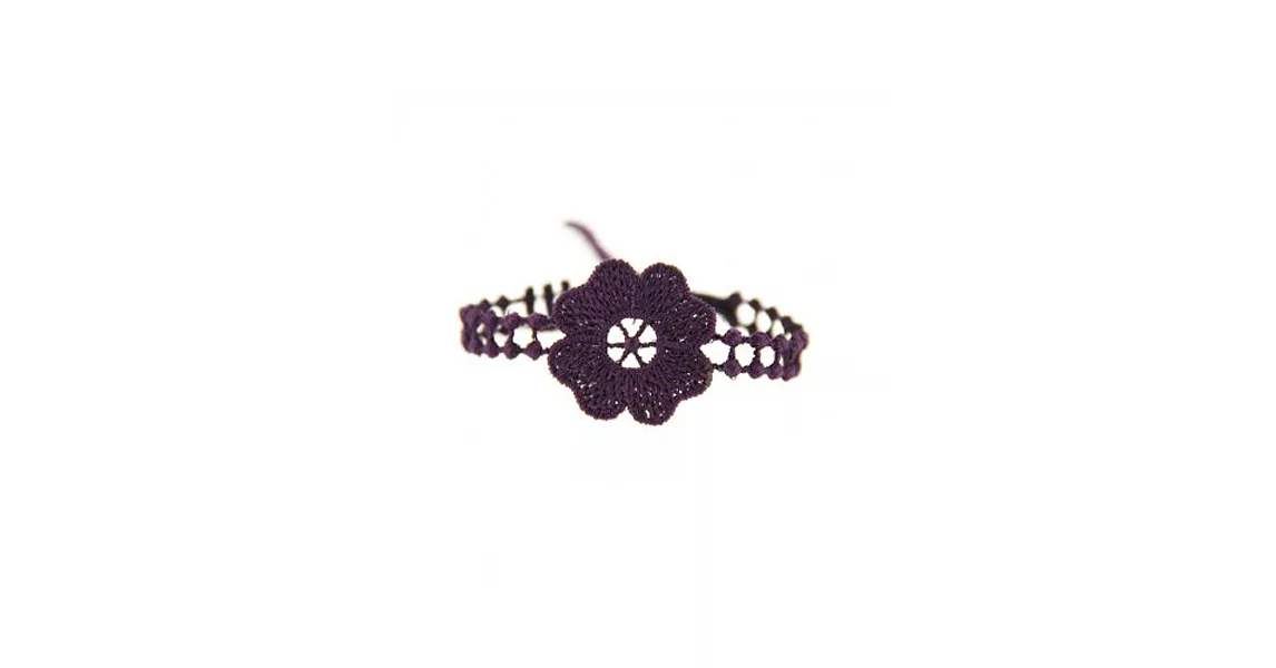 Missiu 蕾絲手環 花兒怦然心動 紫色