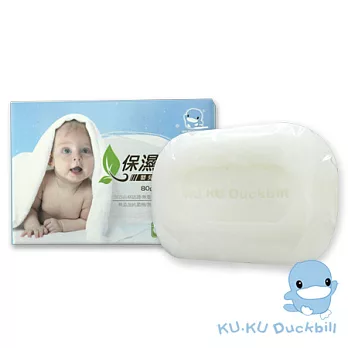 【KU.KU酷咕鴨】保濕型嬰兒潔膚皂(80g)