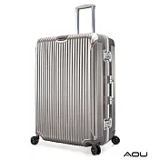 AOU 極速致美系列高端鋁框箱 29吋 獨創PC防刮專利設計飛機輪旅行箱 (香檳金) 90-020A